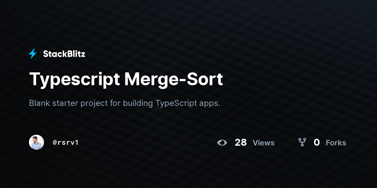 typescript-merge-sort-stackblitz