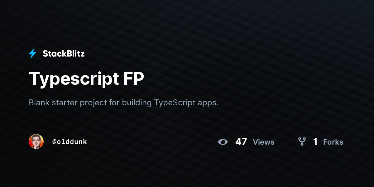 Typescript Fp Stackblitz