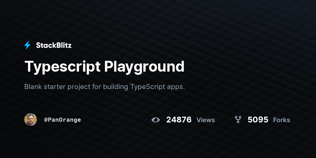 typescript-playground-stackblitz