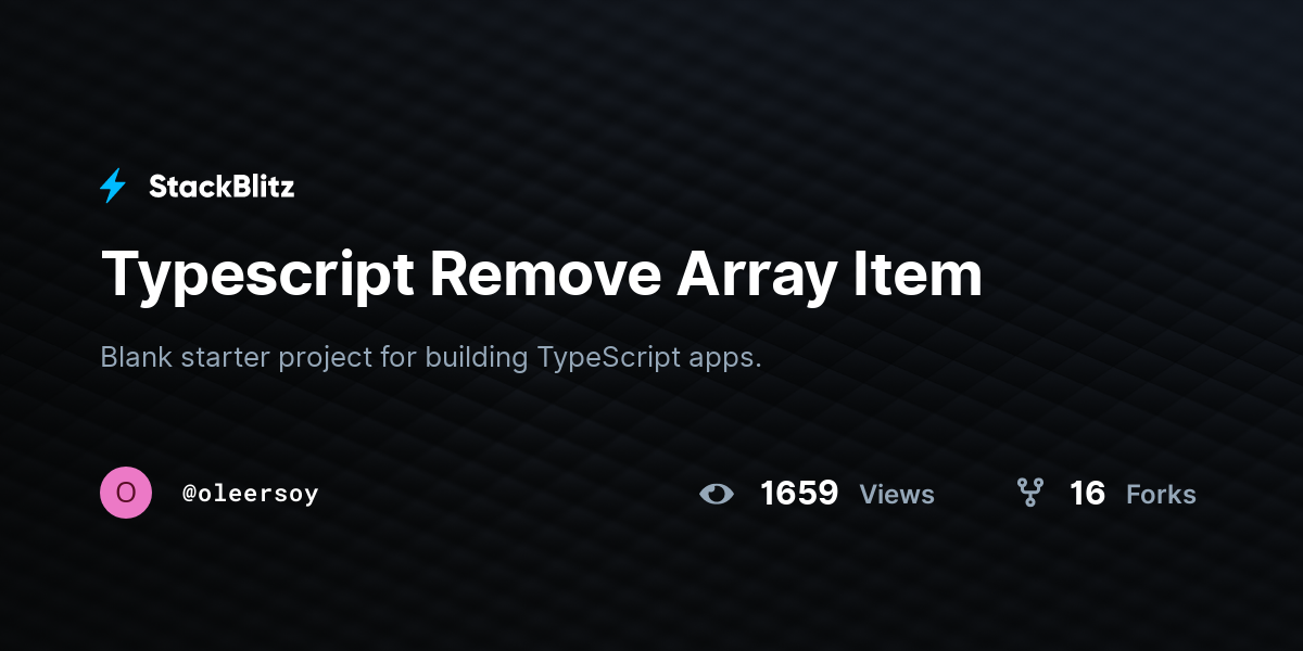 typescript-remove-array-item-stackblitz