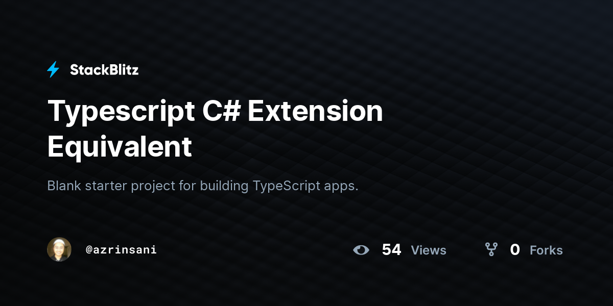 typescript-c-extension-equivalent-stackblitz