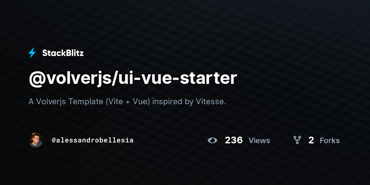 @volverjs/ui-vue-starter - StackBlitz