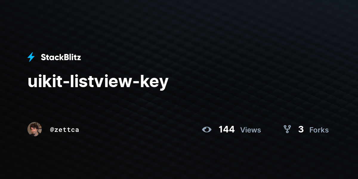 uikit-listview-key - StackBlitz