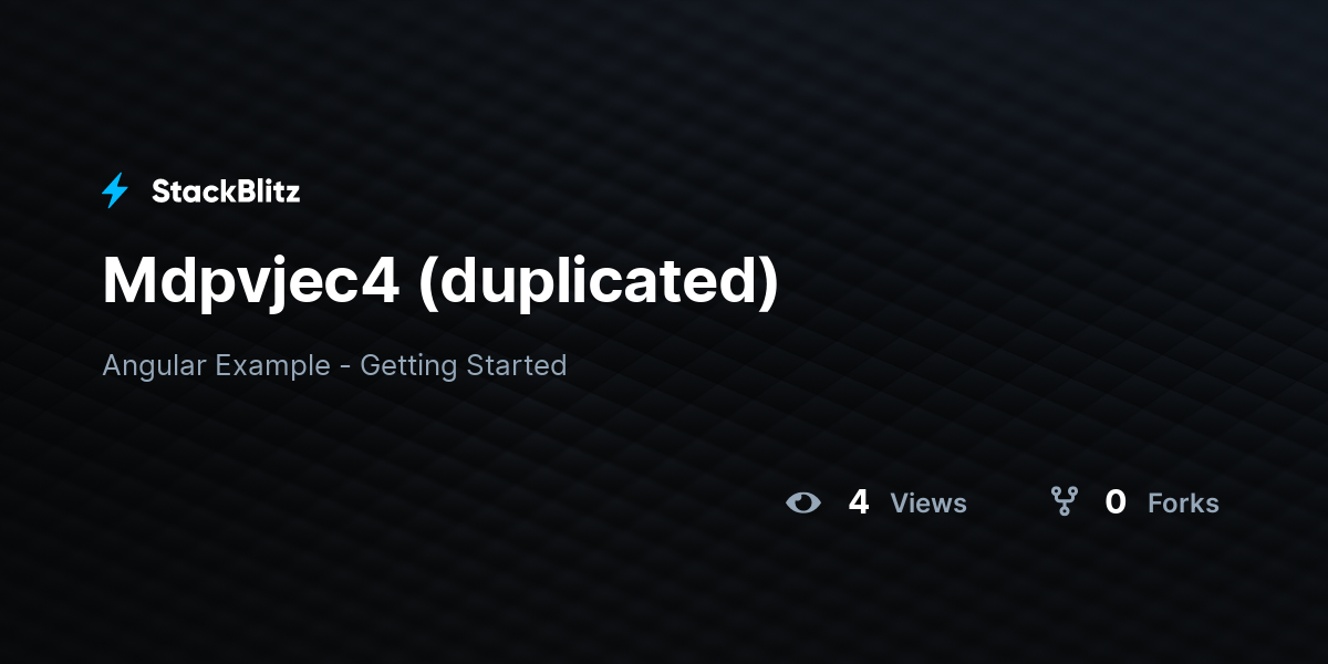 Mdpvjec4 (duplicated) - StackBlitz