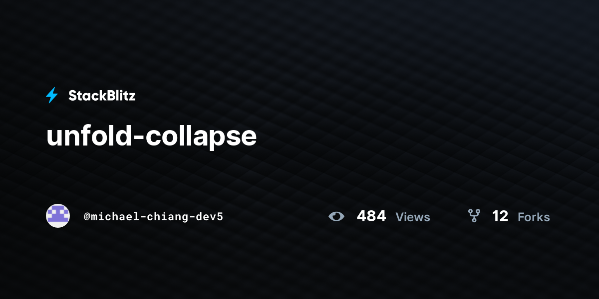 unfold-collapse - StackBlitz