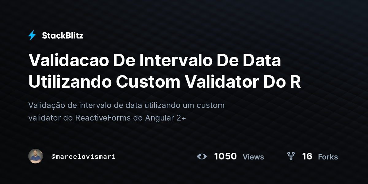 Validacao De Intervalo De Data Utilizando Custom Validator Do R ...