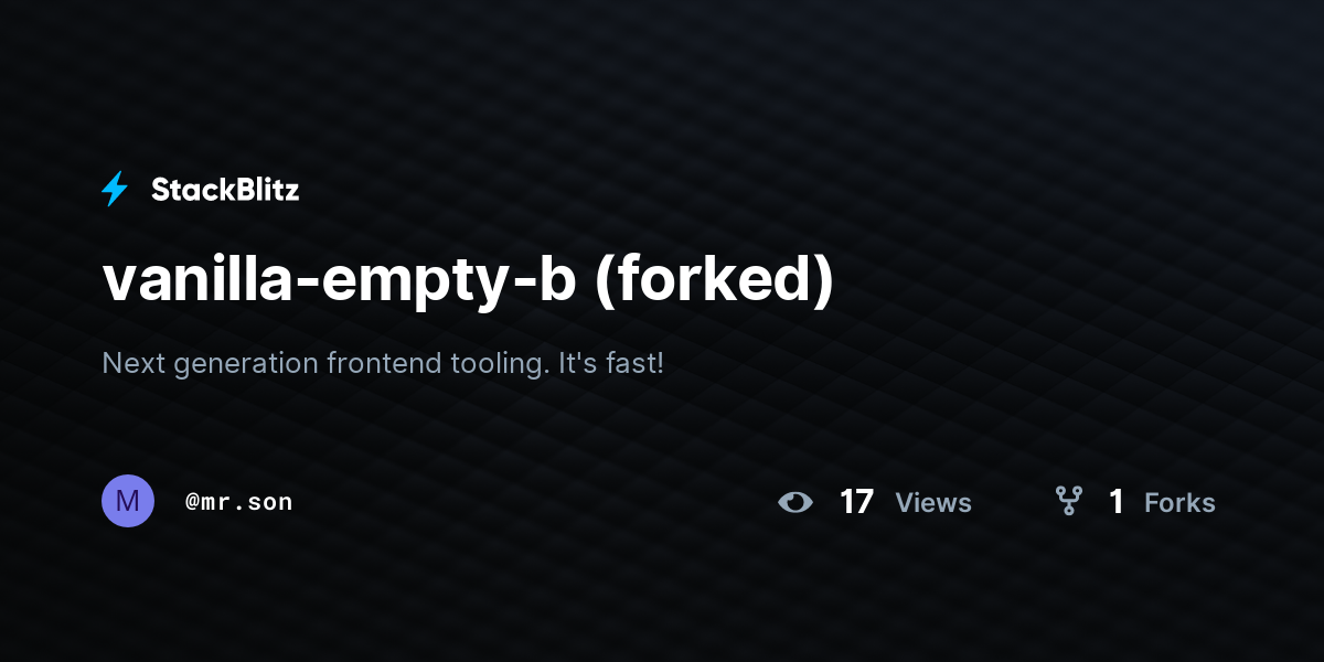 vanilla-empty-b (forked) - StackBlitz