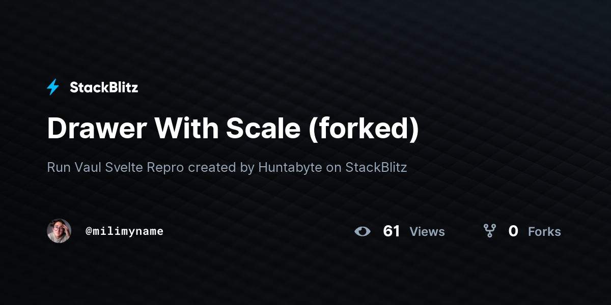 Drawer With Scale (forked) - StackBlitz