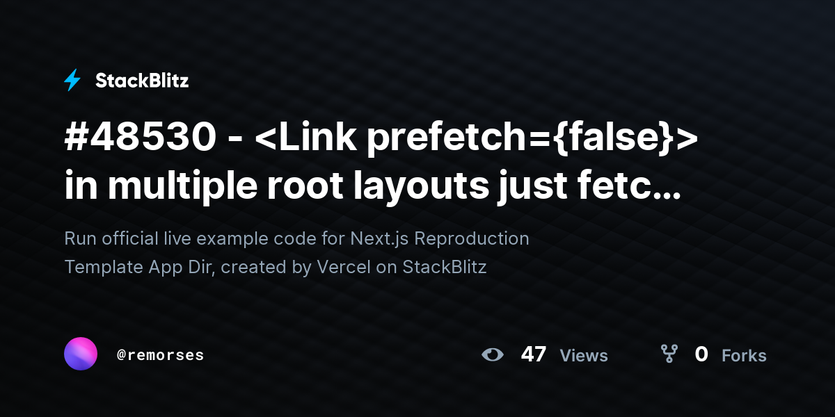  48530 in multiple root layouts just fetch no transition forked