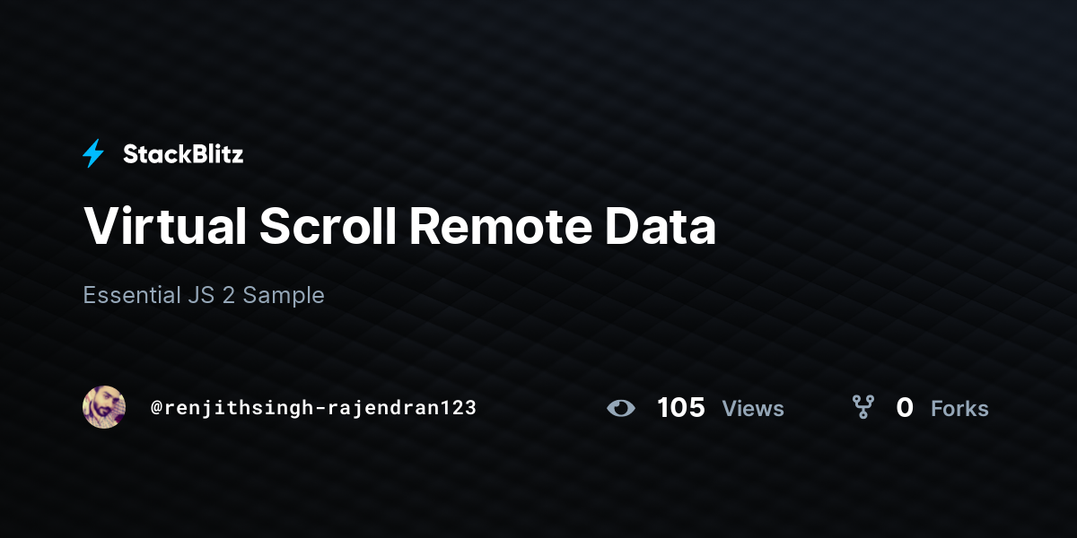 Virtual Scroll Remote Data - StackBlitz