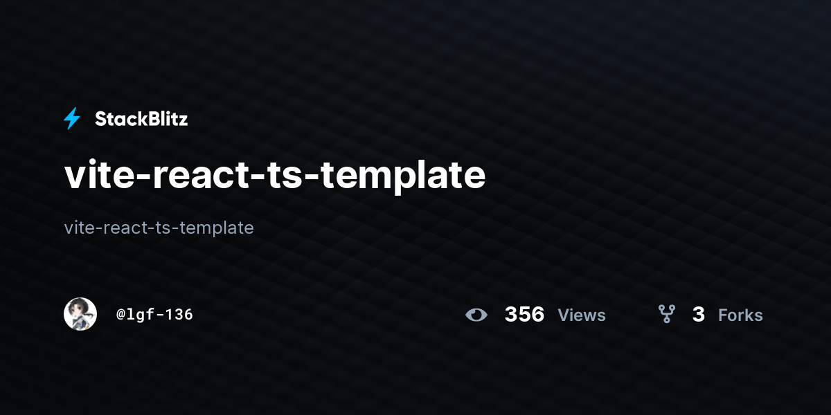 vite-react-ts-template - StackBlitz