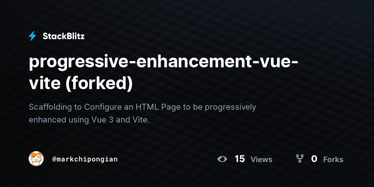 progressive-enhancement-vue-vite (forked) - StackBlitz