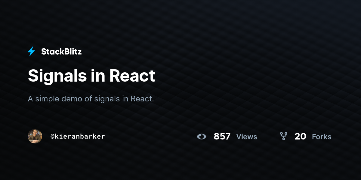 Signals in React - StackBlitz