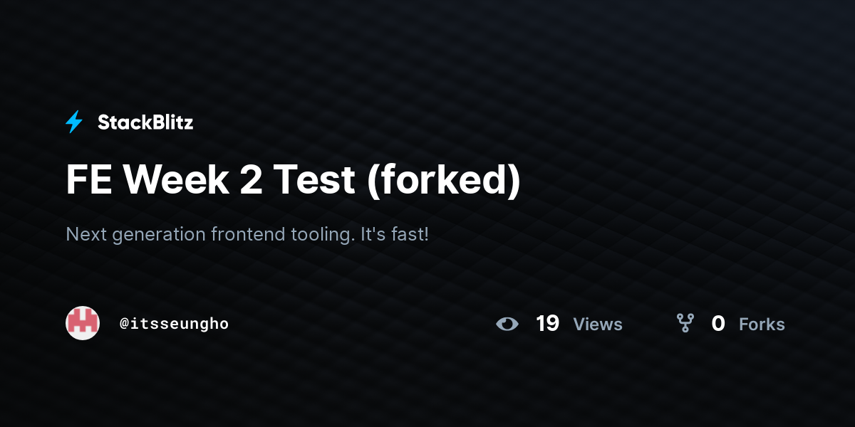 FE Week 2 Test (forked) - StackBlitz