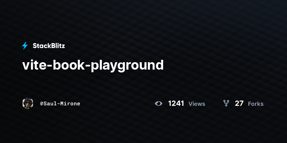 vite-book-playground - StackBlitz