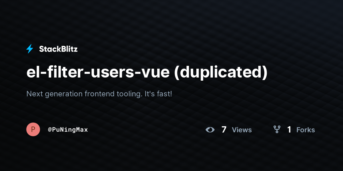 el-filter-users-vue (duplicated) - StackBlitz