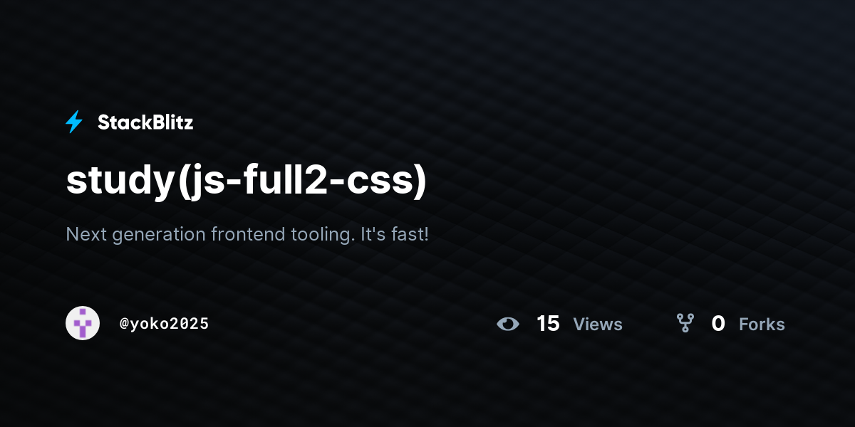 study(js-full2-css) - StackBlitz