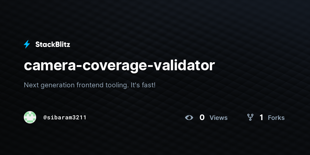 camera-coverage-validator - StackBlitz