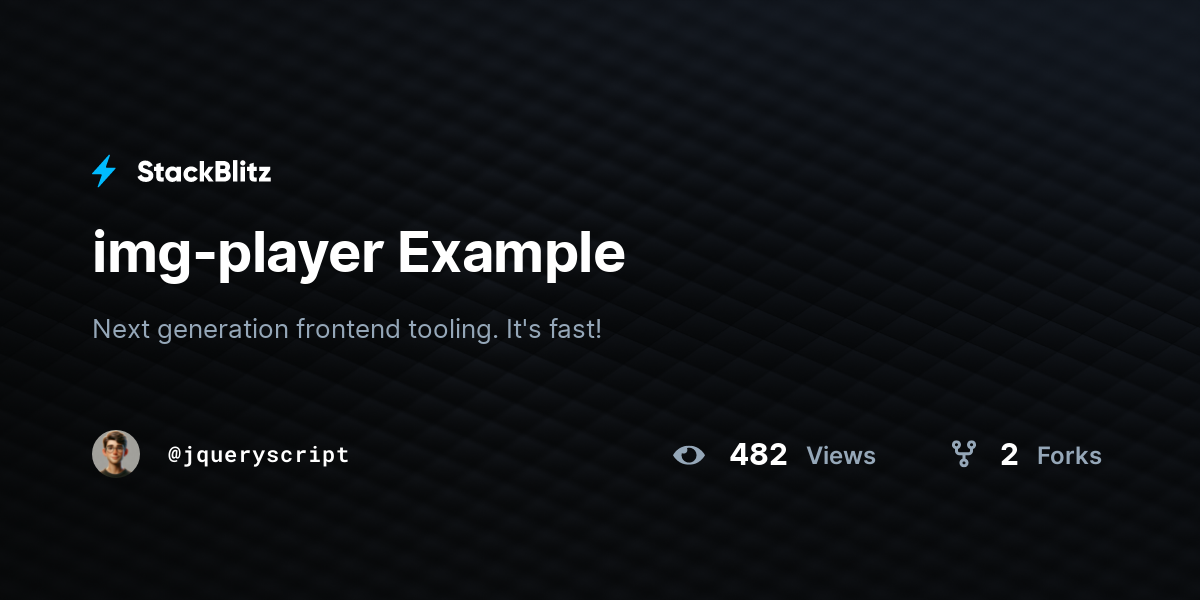 img-player Example - StackBlitz