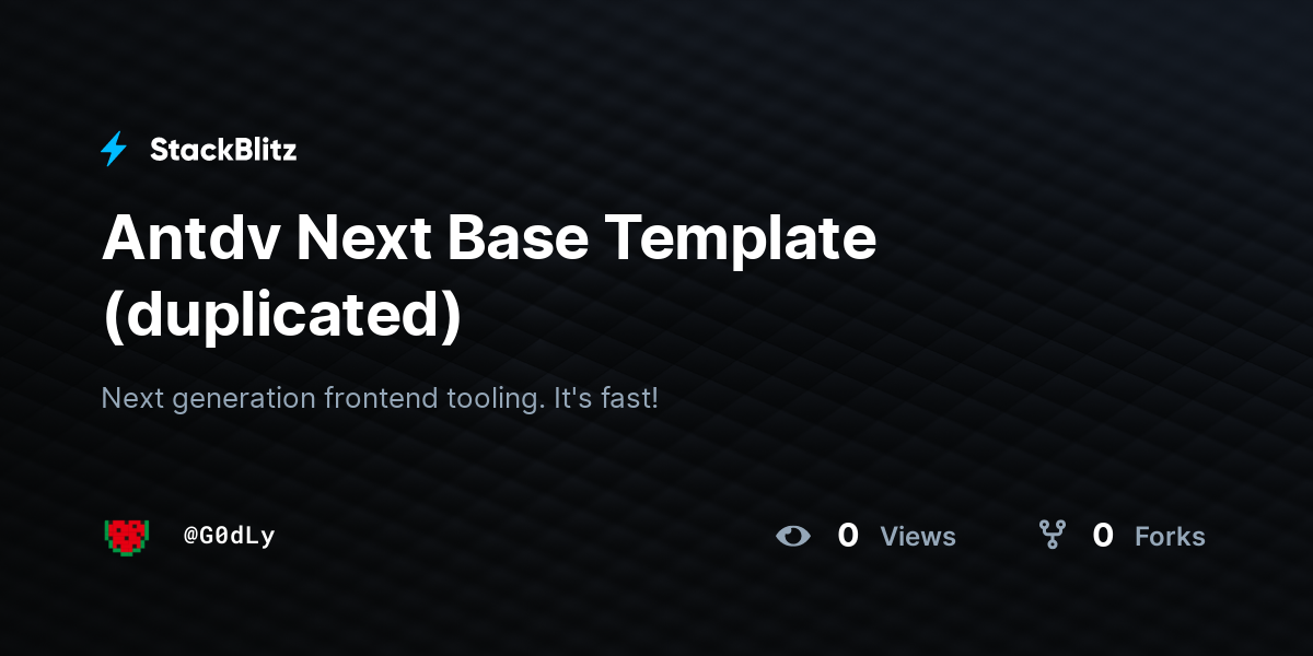 Antdv Next Base Template (duplicated) - StackBlitz