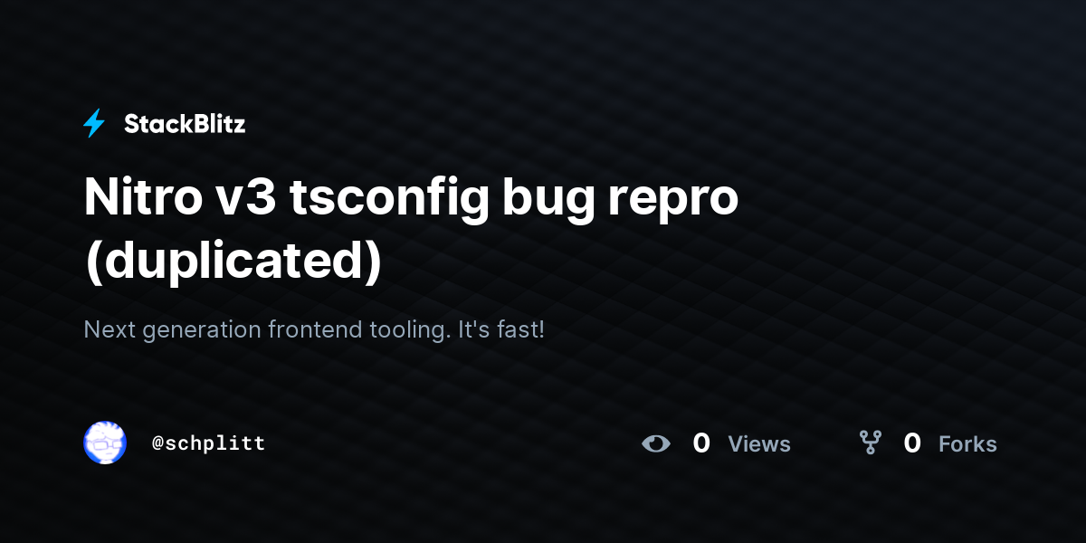 Nitro v3 tsconfig bug repro (duplicated) - StackBlitz