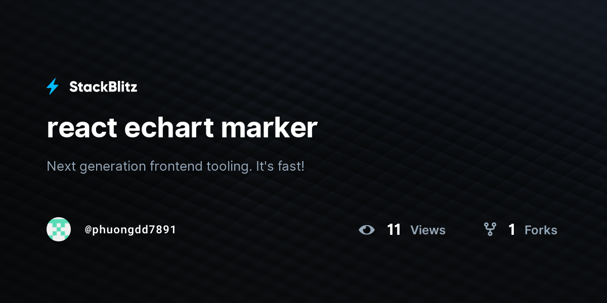 react echart marker - StackBlitz