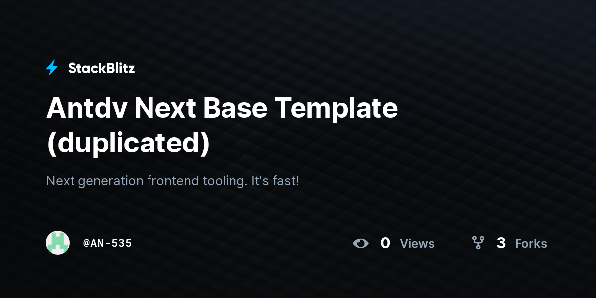 Antdv Next Base Template (duplicated) - StackBlitz