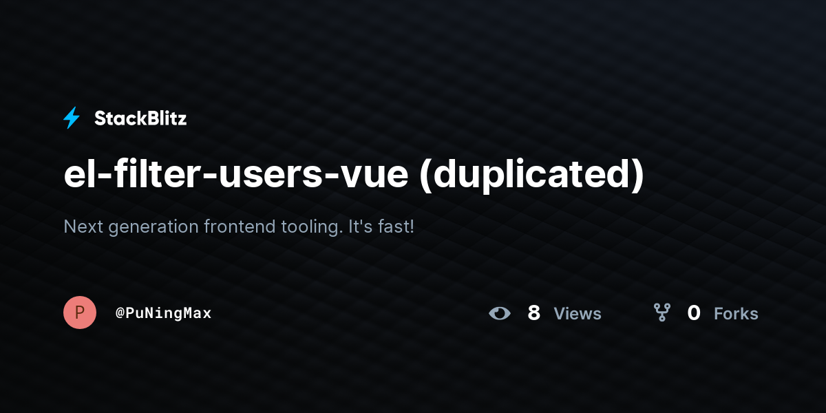 el-filter-users-vue (duplicated) - StackBlitz