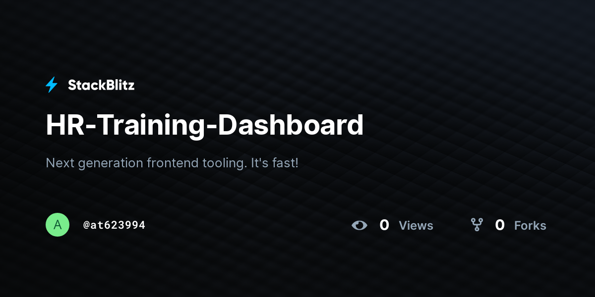 HR-Training-Dashboard - StackBlitz