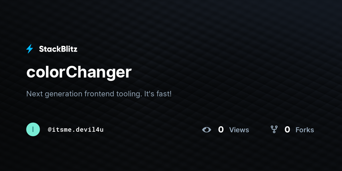 colorChanger - StackBlitz