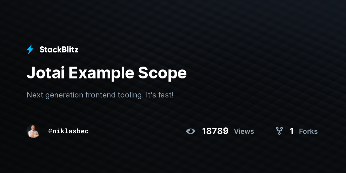 Jotai Example Scope - StackBlitz