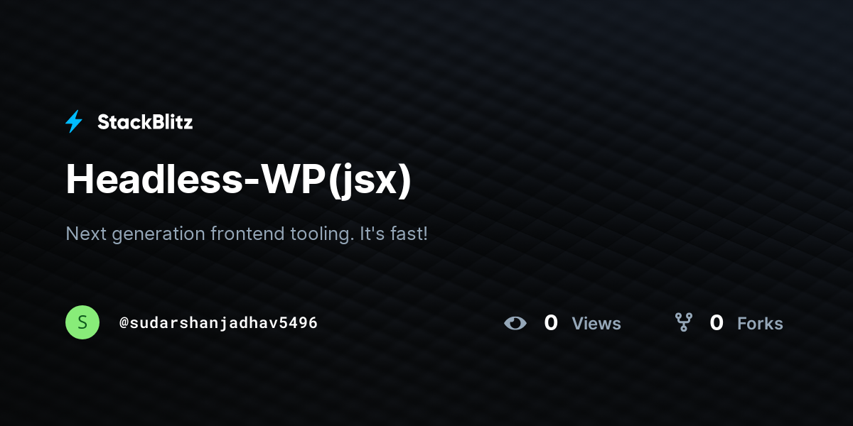 Headless-WP(jsx) - StackBlitz