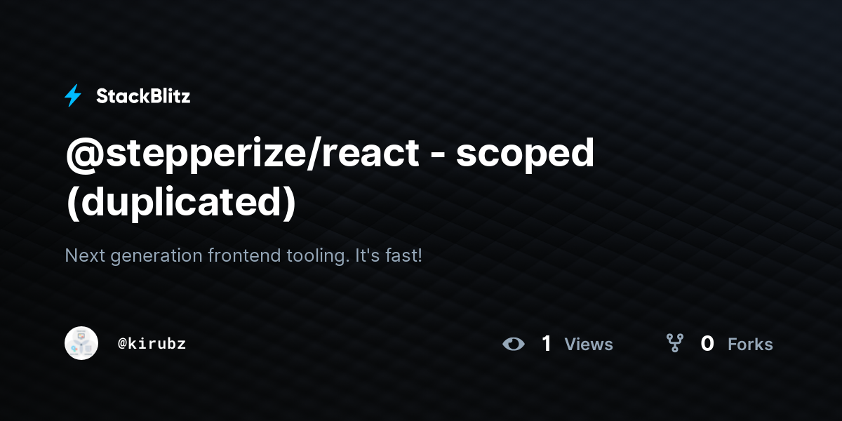 @stepperize/react - scoped (duplicated) - StackBlitz