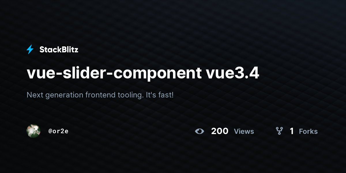 vue-slider-component vue3.4 - StackBlitz