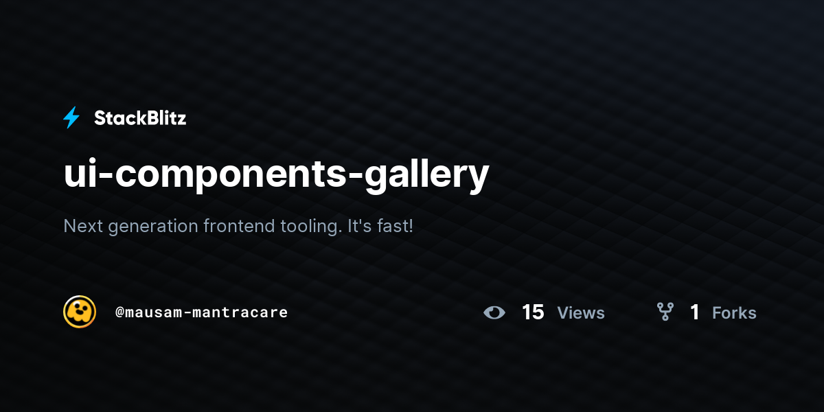 ui-components-gallery - StackBlitz