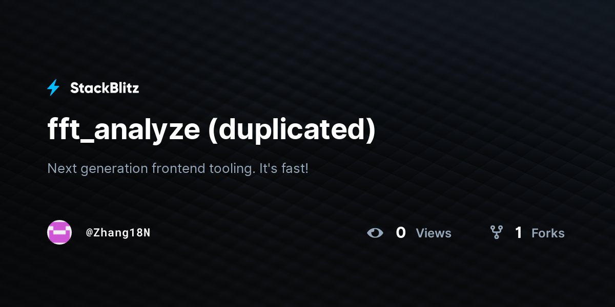 fft_analyze (duplicated) - StackBlitz