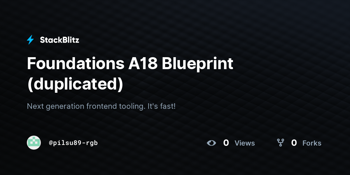 Foundations A18 Blueprint (duplicated) - StackBlitz
