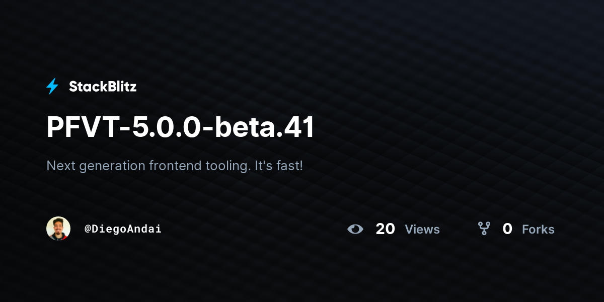 PFVT-5.0.0-beta.41 - StackBlitz