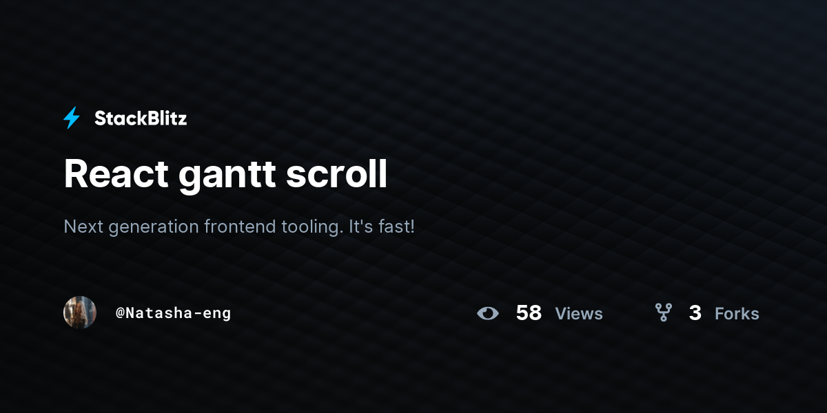 React gantt scroll - StackBlitz
