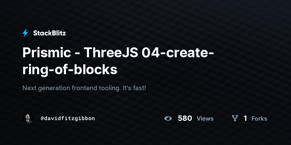 Prismic - ThreeJS 04-create-ring-of-blocks - StackBlitz