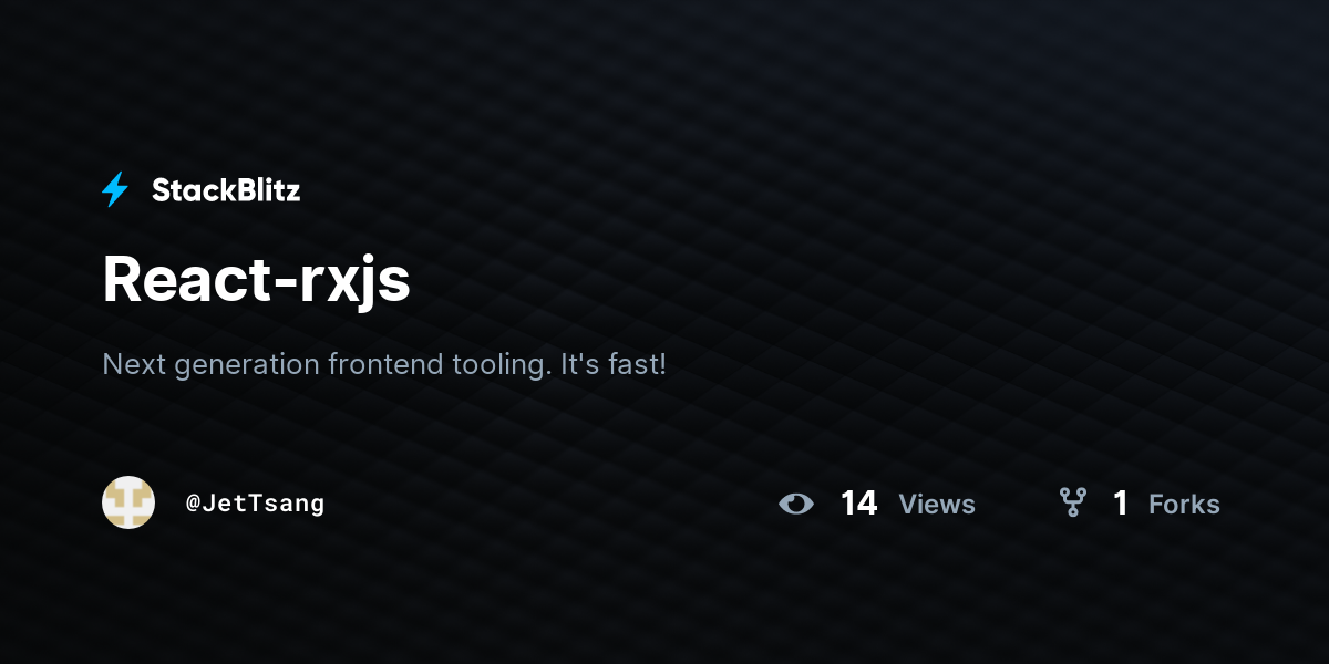 React-rxjs - StackBlitz