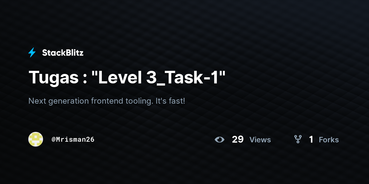 Tugas : "Level 3_Task-1" - StackBlitz