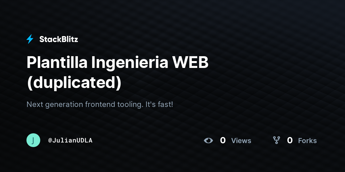 Plantilla Ingenieria WEB (duplicated) - StackBlitz