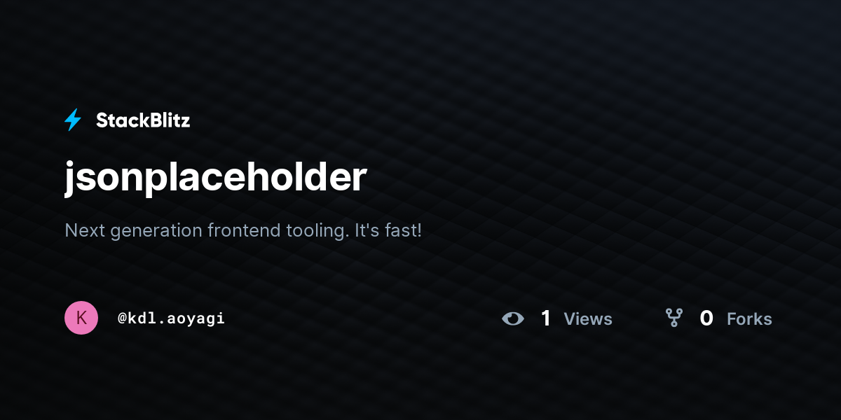 jsonplaceholder - StackBlitz
