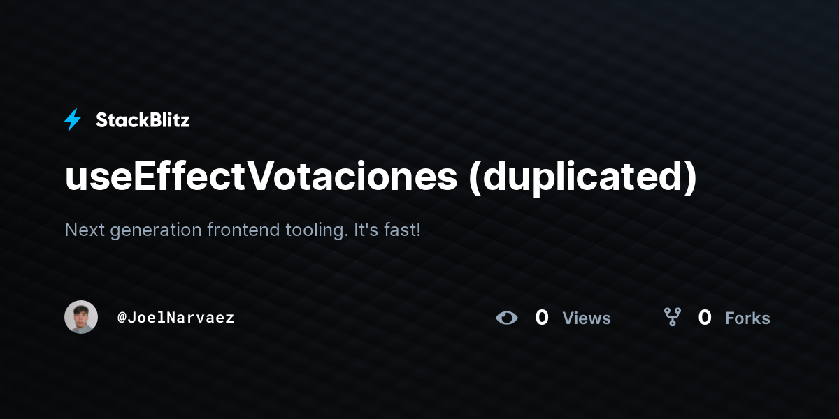 useEffectVotaciones (duplicated) - StackBlitz