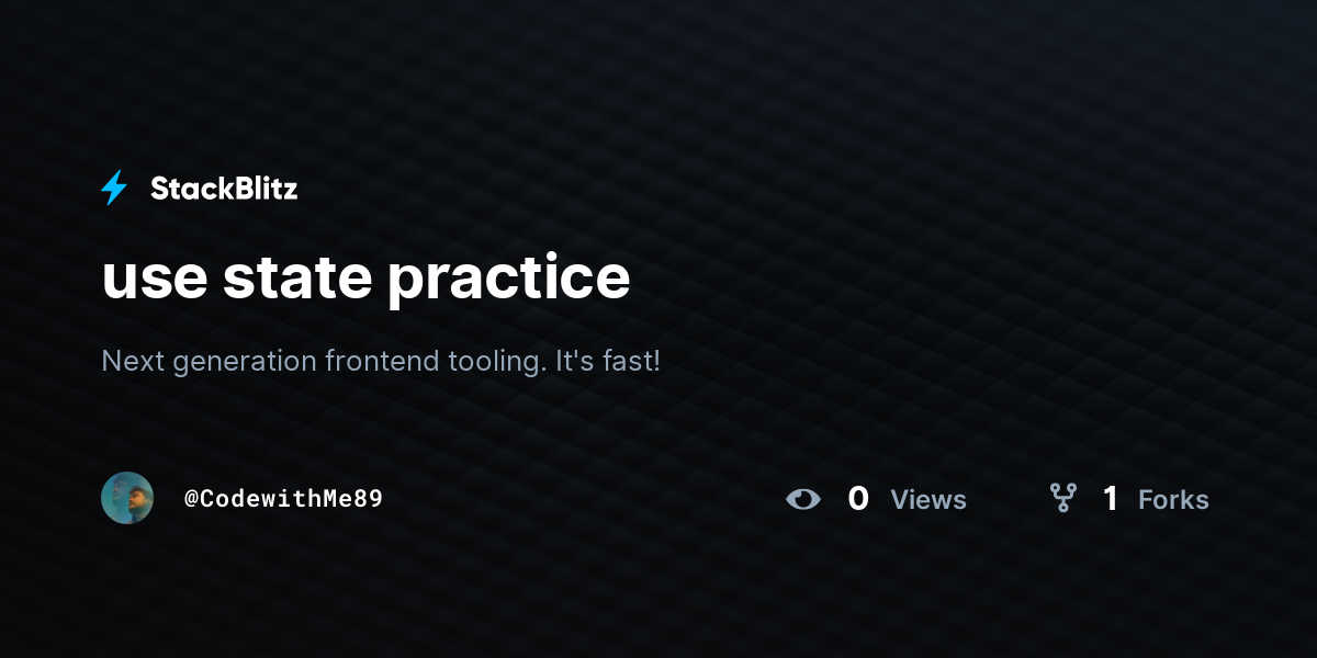 use state practice - StackBlitz