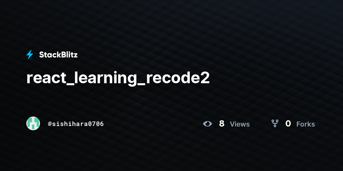 react_learning_recode2 - StackBlitz