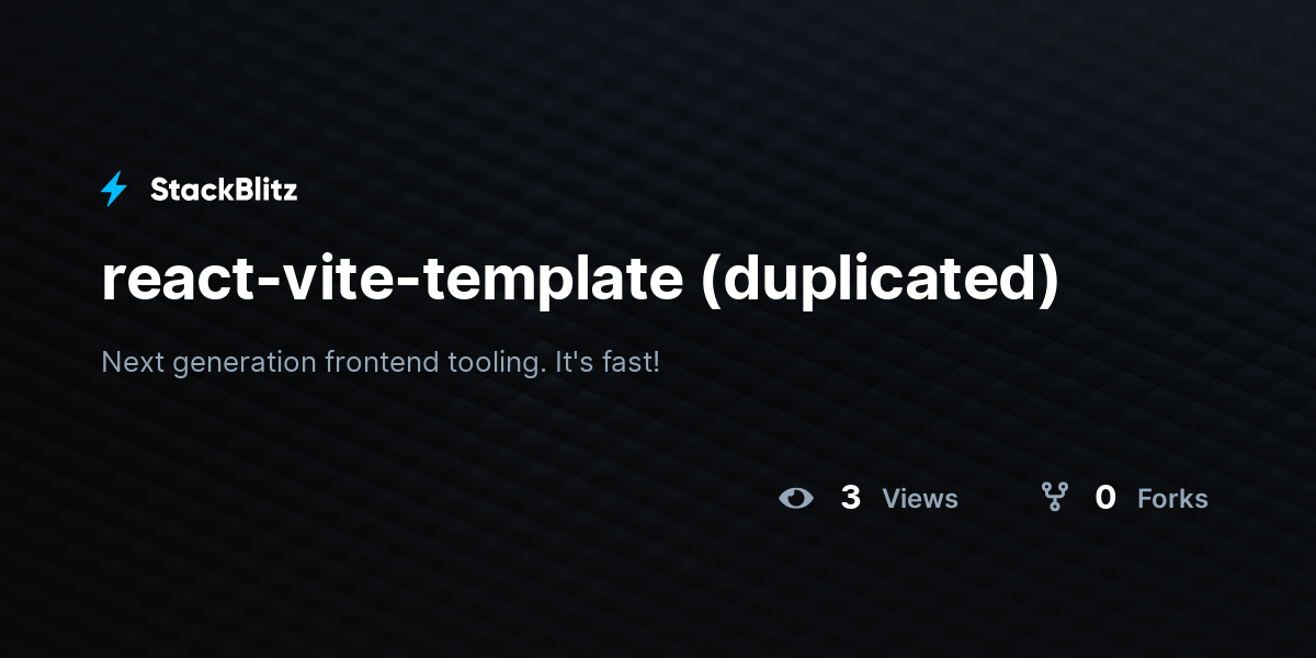 react-vite-template (duplicated) - StackBlitz