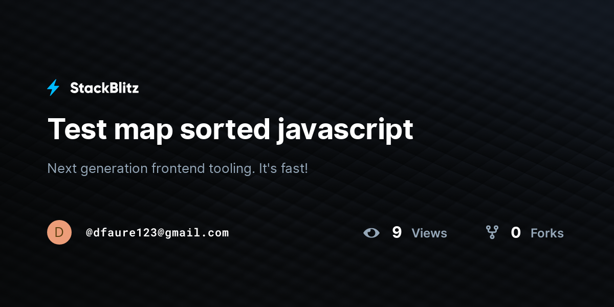 Test map sorted javascript - StackBlitz