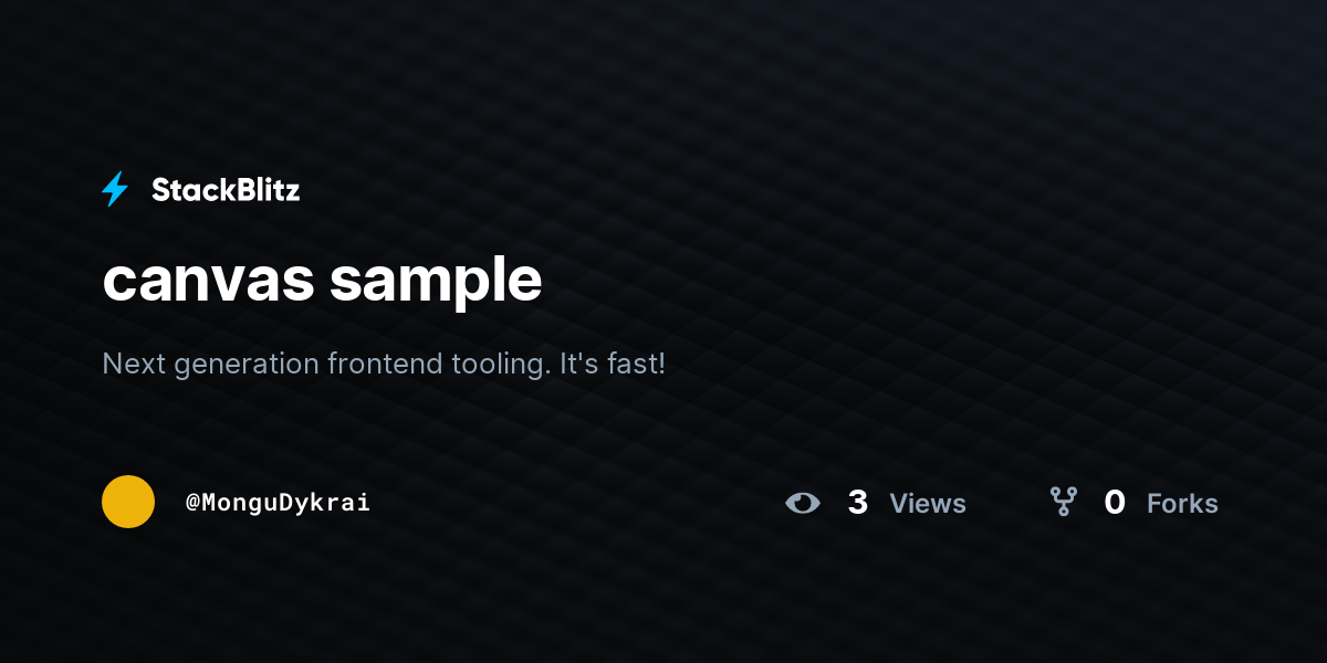 canvas sample - StackBlitz